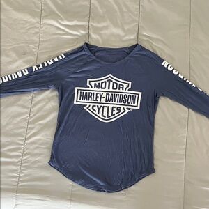 Harley-Davidson Women’s Blue Long Sleeve Tee
